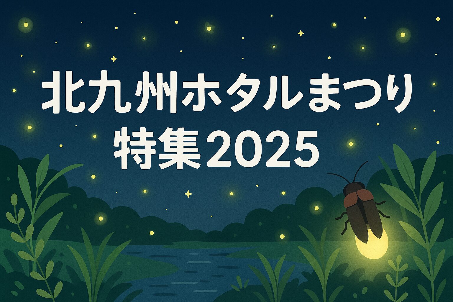 北九州ホタルまつり特集2025 メインビジュアル