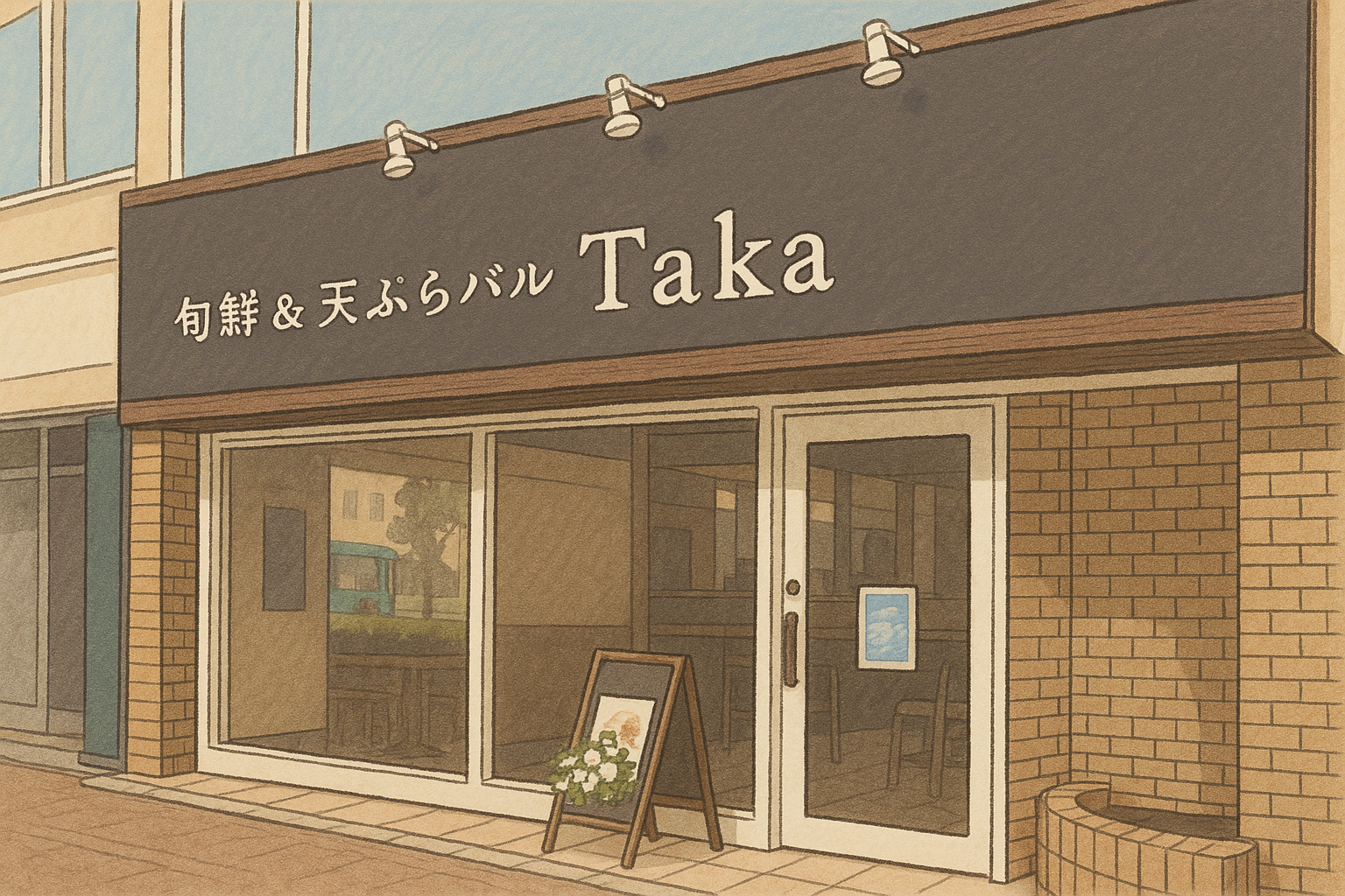 旬鮮&天ぷらバル Taka外観