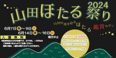 【山田ほたる祭り2024】ゲンジボタルの作り出す非日常的な空間を楽しもう！