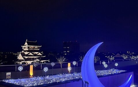 小倉城を望む絶景テラス｜期間限定「お城とビアガーデン」